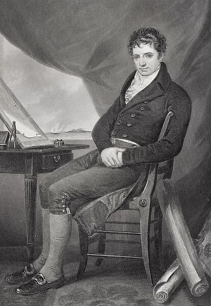 Portrait of Robert Fulton (1765-1815) (litho)