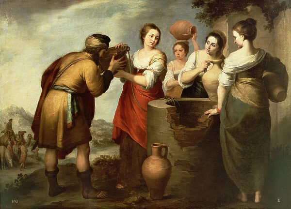 Rebecca and Eliezer at the Well, c. 1665 (oil on canvas)