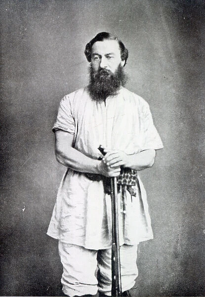 Samuel Baker, 1865 (b  /  w photo)