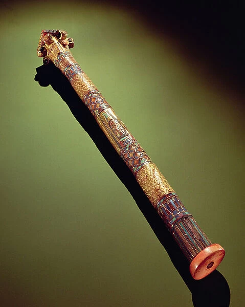 Scribes case for writing reeds, from the Tomb of Tutankhamun (c