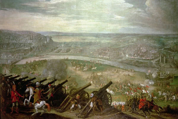 Siege of Esztergom in 1543 (oil on canvas)