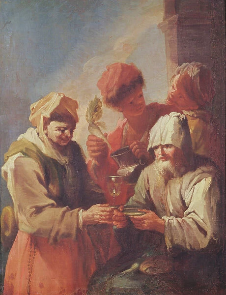 Spanish Bohemians (oil on canvas)