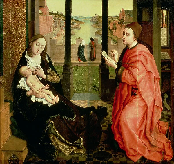 St. Luke Drawing a Portrait of the Virgin (oil on panel)