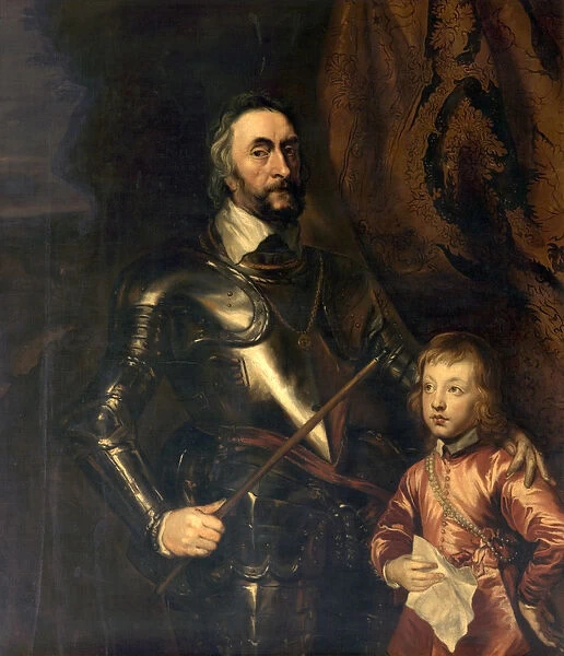 Thomas Howard, Earl of Arundel, and His Son Lord Maltravers (oil on canvas)