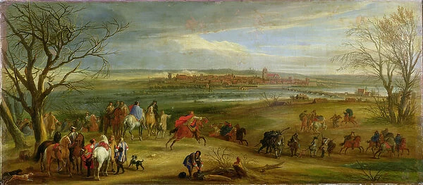 View of the Siege of Dole, 14 February 1668, after 1668 (oil on panel)