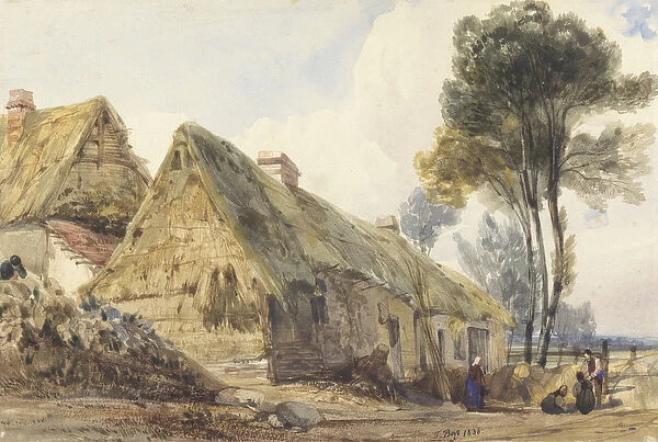View at Swiss Cottage, London, 1836 (w  /  c on paper)
