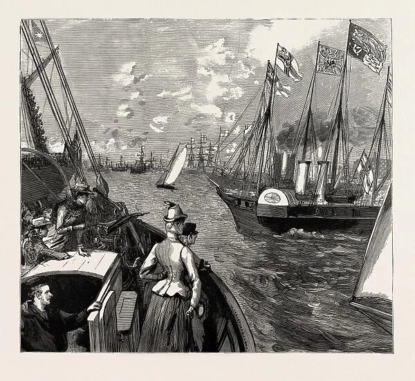 The Arrival of the Emperor of Germany, Uk, 1889: the Imperial and Royal Yachts Approaching