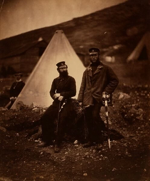Captain Graham & Captain Macleod, 42nd Regiment, Crimean War, 1853-1856, Roger Fenton