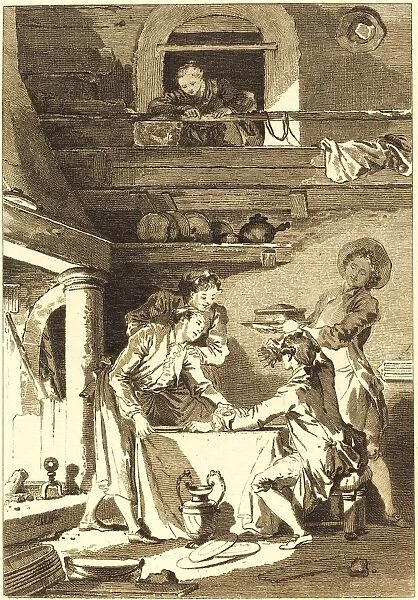 Charles Emmanuel Patas after Jean-Honora Fragonard, French (1744-1802), Le pate