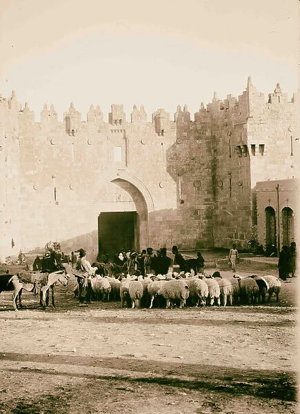 Damascus Gate environs north 1900 Jerusalem Israel