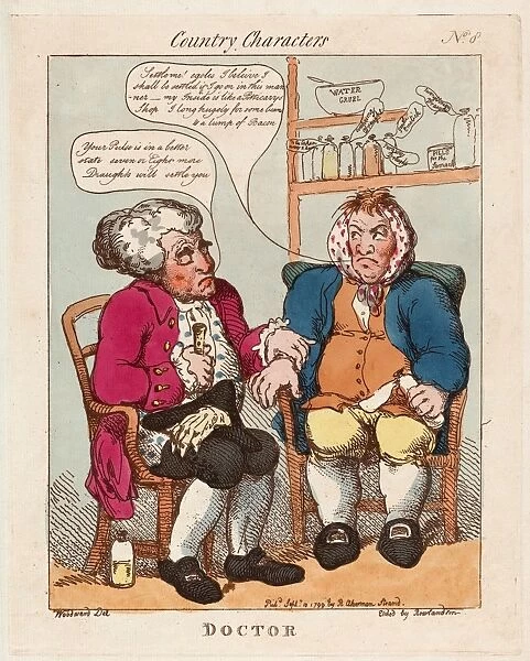 Drawings Prints, Print, Doctor, Country Characters, Artist, Publisher, Thomas Rowlandson