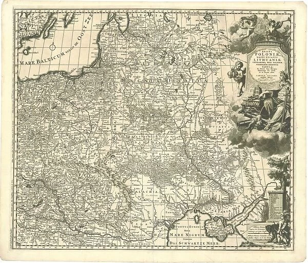 Map Regni PoloniA┼á magni Ducatus LithuaniA┼á cA'terarumq Regi PoloniA┼á subditarum re