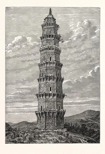 A Pagoda, or Memorial Tower, in the Province of Quei-Chow, China