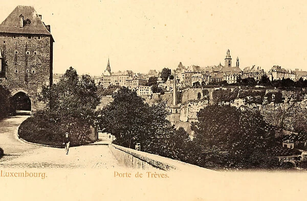 Porte de Treves Luxembourg City 1904 Luxembourg District