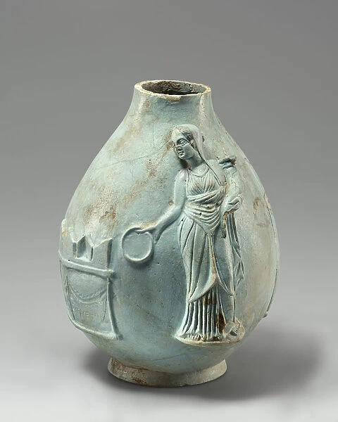 Queen Vase Berenike II Egypt 243 222 B. C Faience