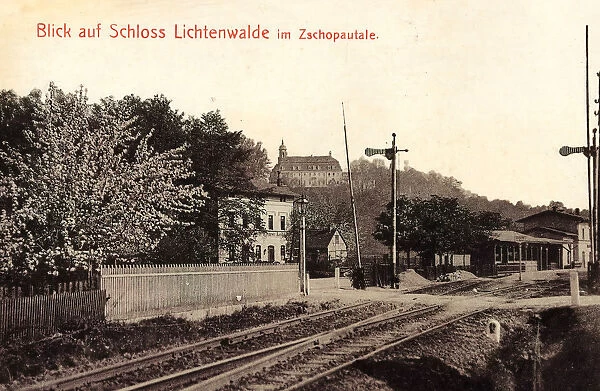 Schloss Lichtenwalde Bahnhof Braunsdorf-Lichtenwalde