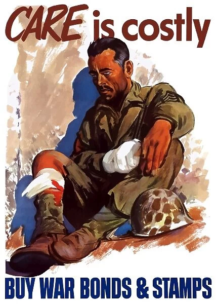 Digitally restored war propaganda poster