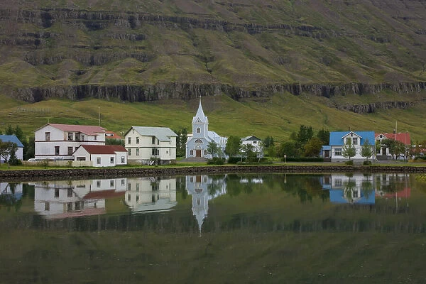 East Fjord Town, Iceland. Creator: Tom Artin