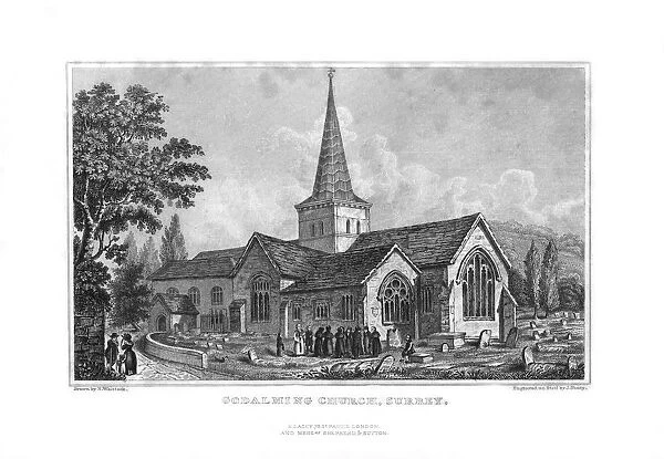 Godalming Church, Surrey, 1829. Artist: J Shury