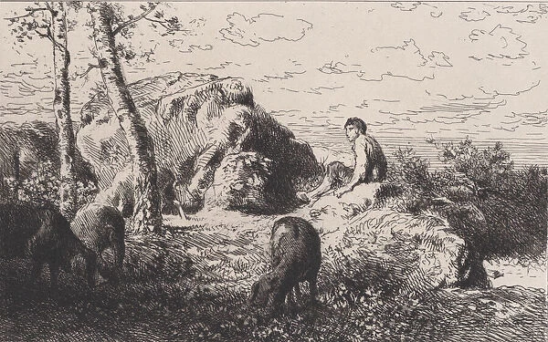 L Enfant Prodigue, ca. 1868. Creator: Charles Emile Jacque