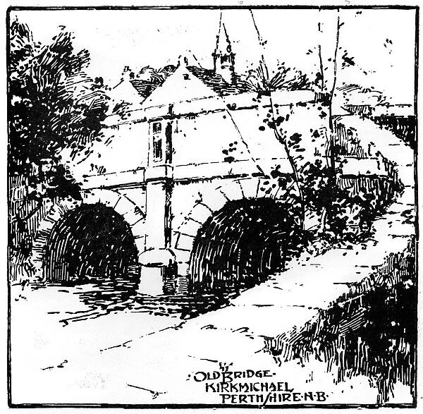 The old bridge at Kirkmichael, Perth and Kinross, Scotland, 1898. Artist: Aberbrothock