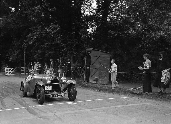 Peter Clarks HRG, winner of a silver award at the MCC Torquay Rally, July 1937
