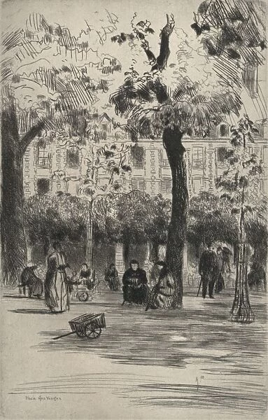 Place des Vosges, 1915. Artist: Frank Milton Armington