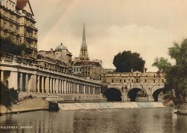 Pulteney Bridge, Bath, Somerset, c1925