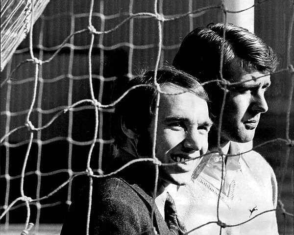 West Ham Footballers Bryan Robson and Geoff Hurst