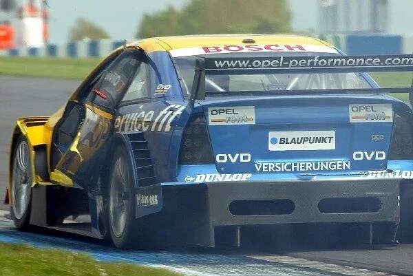 DTM Championship: Yves Olivier Opel Astra V8 Coupe was black flagged on lap 10 with a damaged door