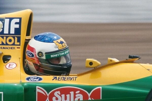 Formula One World Championship: Michael Schumacher Benetton B193B finished the race in second position