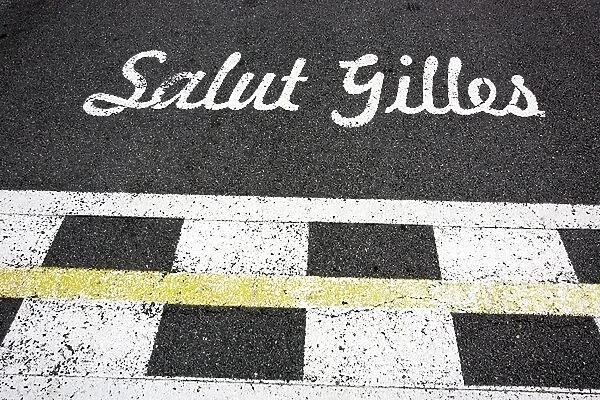 Formula One World Championship: Tribute to Gilles Villeneuve on the circuit