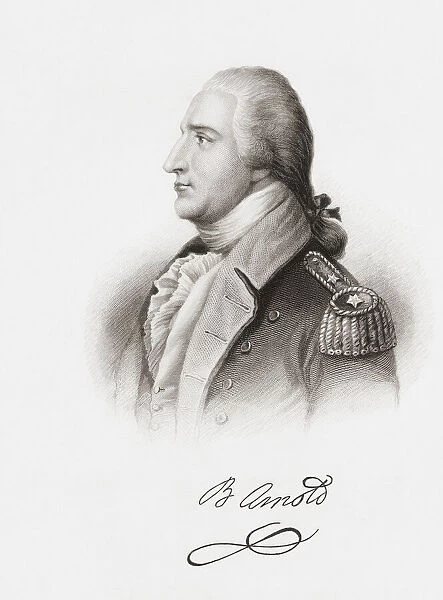 Benedict Arnold V, 1740 to 1801. American general during the American Revolutionary War