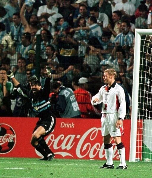 David Batty after missing penalty June 1998 against Argentina in penalty shoot out