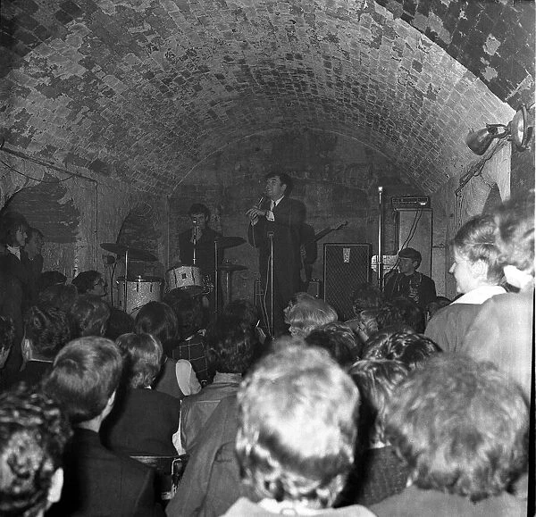 Jimmy Tarbuck comedian November 1963 appearing on stage at the Cavern Club in