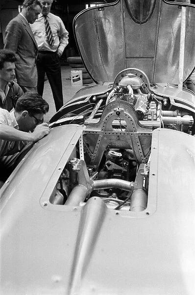 Men working on the MG EX181. 21st July 1959