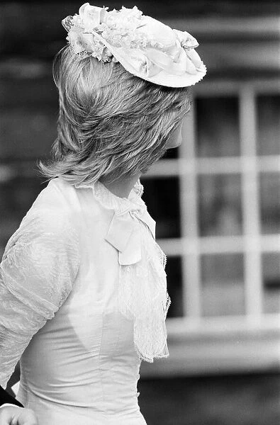 Princess Diana dressed up in Edwardian fashion for a Klondike evening at at Edmonton Park