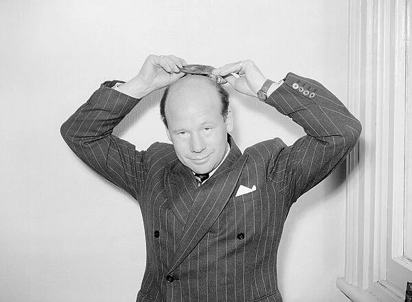 Radio Broadcaster Presenter Roy Plumley at the BBC July 1953 Roy presents
