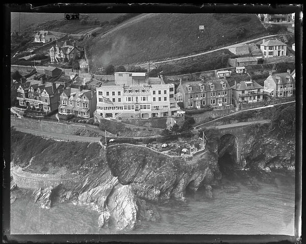 Aerial view of Hannafore & Rock Towers Hotel