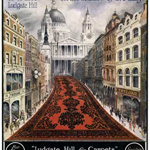 Advert for Treloar carpets 1918
