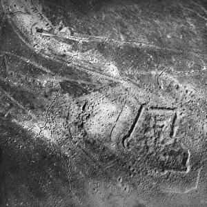 Aerial photograph of Fort Souville, France, WW1