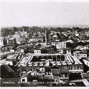 Aerial view of Nicosia, Cyprus