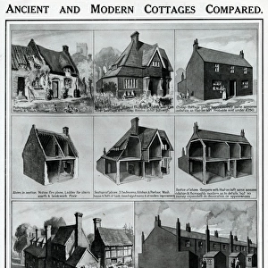 Ancient and modern cottages compared