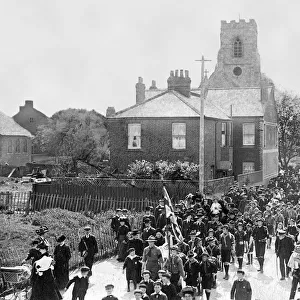 Church parade, Walton-on-the-Naze, Essex