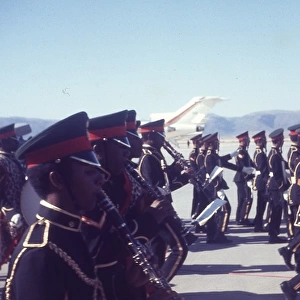 Close up of Omani guards on parade