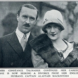 Constance Talmadge and Captain Alastair Mackintosh, 1926