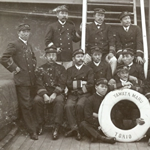 Crew on board the Yawata Maru of Tokyo, Japan