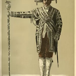 Footman at a feast, the Imperial Court, Berlin, Germany