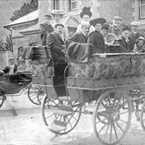 Horse and Cart with Passengers, Douglas, Isle of Man