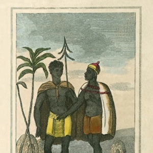 Hottentot Man and Woman, South Africa
